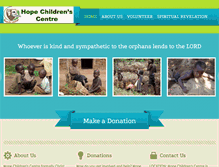 Tablet Screenshot of hopechildrenscentre.org